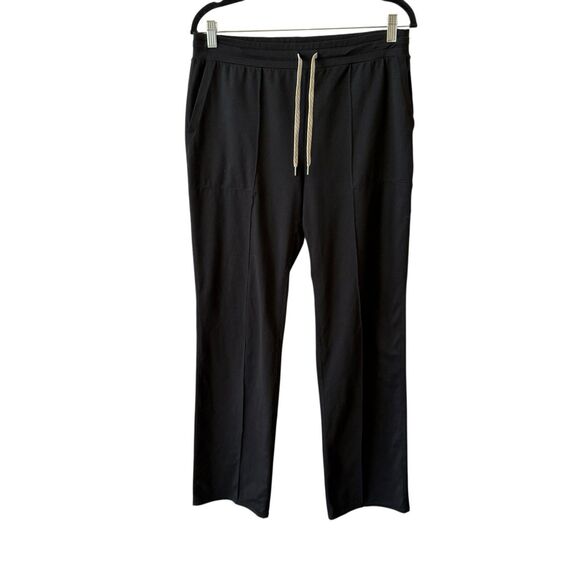 VUORI HALO ESSENTIAL WIDELEG PANTS ELASTIC WAIST MINIMALIST CHIC LOUNGE COMFY L - Picture 1 of 11